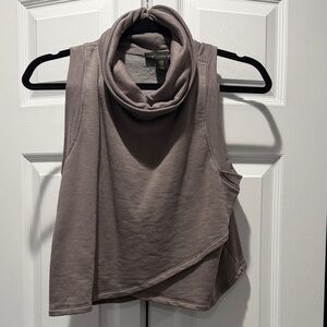 House of Harlow 1960 Taupe Cowl Neck Top